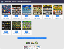 Tablet Screenshot of erotic.samplecasino.com